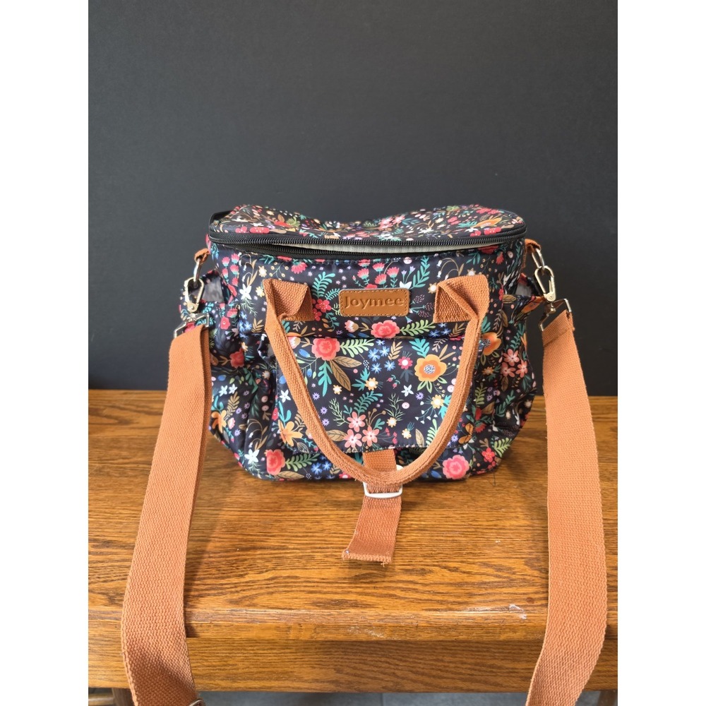 Joymee Floral Insulated Lunch Bag Tote Cooler Shoulder Strap Multicolor